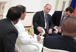 Встреча с Президентом Шри-Ланки Майтрипалой Сирисеной.
