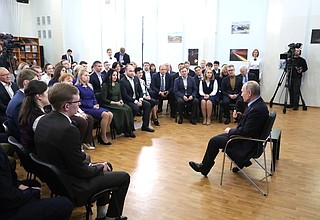 At a meeting with the public in Vologda Region.