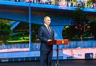 Vladimir Putin greeted Moscow residents on City Day.