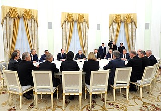 Встреча с Председателем ЦИК Эллой Памфиловой и членами Центральной избирательной комиссии.
