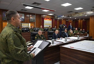 Vladimir Putin visited the command post of the Russian Armed Forces in Syria. The Russian President and Syrian President Bashar al-Assad heard military reports on the situation in various regions of the country.
