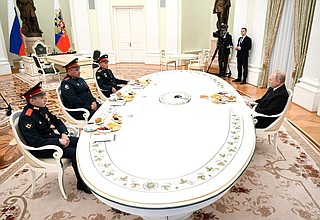 Meeting with participants in the special military operation