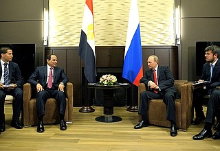 Встреча с Президентом Египта Абдельфаттахом Сиси.