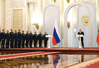 Церемония вручения медалей «Золотая Звезда» Героям России.