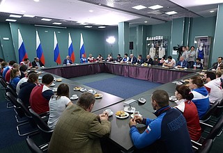 Встреча со сборной России по дзюдо.