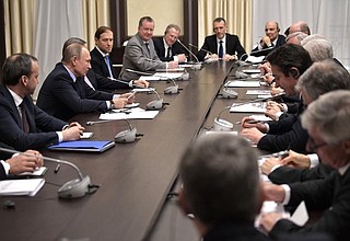 Meeting with representatives of Franco-Russian Chamber of Commerce and Industry Economic Council.