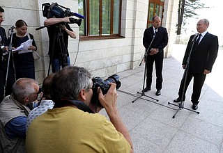 Заявления для прессы по итогам встречи с Президентом Болгарии Руменом Радевым.
