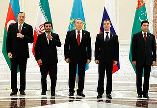 Heads of state – participants in the third Caspian Summit.