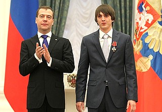Орденом Мужества награждён студент Ингушского государственного университета Мусса Сусуркиев.