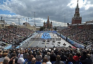 Торжественная церемония, посвящённая празднованию Дня города Москвы.