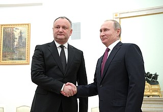 С Президентом Молдовы Игорем Додоном.