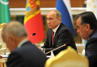 At a meeting of the CIS Council of Heads of State.