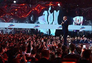 Владимир Путин выступил на итоговом мероприятии форума «Россия – страна возможностей».