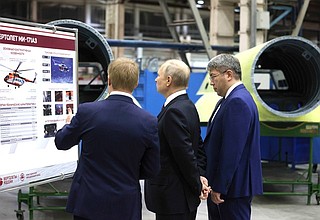 В ходе посещения Улан-Удэнского авиационного завода.