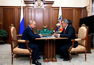 С главой Республики Северная Осетия – Алания Сергеем Меняйло.