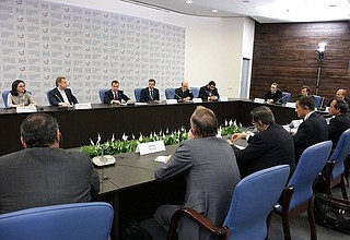 Встреча с представителями международного банковского сообщества.