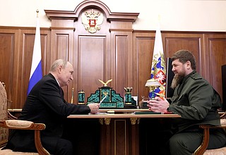 Встреча с главой Чечни Рамзаном Кадыровым