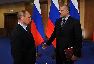 С Главой Республики Крым Сергеем Аксёновым.