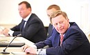 At a press conference by Chief of Staff of the Presidential Executive Office, President of the VTB United League Sergei Ivanov on the League’s 2013–2014 season.