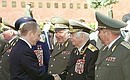 President Putin congratulates veterans on Victory Day.