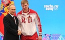 Alexander Zubkov, who won two gold medals in bobsleigh, was awarded the Order for Services to the Fatherland IV degree.