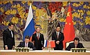 Witnessed by Vladimir Putin and President of China Xi Jinping, Russian Energy Minister Alexander Novak and Director of China National Energy Administration Wu Xinxiong signed a Memorandum of Understanding on natural gas deliveries via the Eastern Route.