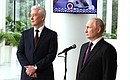 Launch of transport infrastructure facilities in Moscow. With Moscow Mayor Sergei Sobyanin.