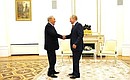 С Первым Президентом Казахстана Нурсултаном Назарбаевым.