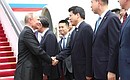 The President of Russia arrived in the People’s Republic of China on a state visit at the invitation of President of China Xi Jinping.