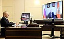 Встреча с губернатором Алтайского края Виктором Томенко (в режиме видеоконференции).