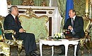 Meeting with the President of Uzbekistan, Islam Karimov.