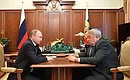 Встреча с президентом РАН Владимиром Фортовым.
