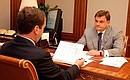 Рабочая встреча с помощником Президента – начальником Контрольного управления Президента Константином Чуйченко.