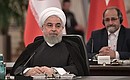 Встреча глав государств – гарантов Астанинского процесса содействия сирийскому урегулированию. Президент Ирана Хасан Рухани.