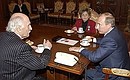 Беседа с Владимиром Зельдиным и Лидией Смирновой.