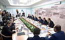 Совещание по вопросу ликвидации последствий паводковой ситуации в регионах Российской Федерации.