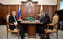 Meeting with Head of Kalmykia Alexei Orlov.