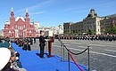 Выступление на военном параде в ознаменование 73-й годовщины Победы в Великой Отечественной войне 1941–1945 годов.