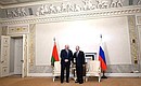 С Президентом Республики Беларусь Александром Лукашенко. Фото: Павел Бедняков, РИА «Новости»