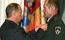 President Putin presented orders and medals to 16 miners and mining rescue workers who took part in dealing with the aftermath of the accident at the Zapadnaya coal pit in the Rostov Region.