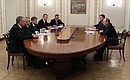 Vladimir Putin met with governors from five regions who won in the October 14 elections.