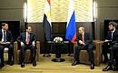 Meeting with President of Egypt Abdel Fattah el-Sisi.