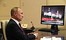 Vladimir Putin attended, via videoconference, the nationwide Remembering is Knowing open lesson.