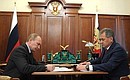 With Defence Minister Sergei Shoigu.