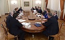 Встреча с членами Совета палаты Совета Федерации.