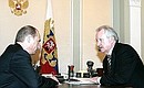 Рабочая встреча с главой Республики Коми Владимиром Торлоповым.