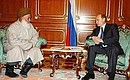 President Putin with Amonulla Nematzade, Mufti of the Tajik Muslims.