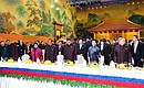 Перед началом торжественного приёма в честь лидеров экономик форума АТЭС. Фото РИА «Новости»