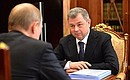 During meeting with Kaluga Region Governor Anatoly Artamonov.