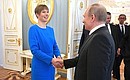 After the meeting with President of Estonia Kersti Kaljulaid.